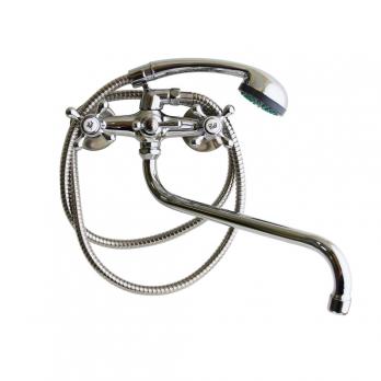 Смеситель для ванны и раковины 1/2 рез T.MARKT 081-2006 Крест  ШАР ПЕРЕКЛ