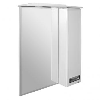 Зеркальный шкаф "Альфа-64 " правый с подсветкой (высота 800) (ПВХ)