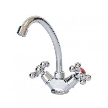 Смеситель для кухни 1/2 рез Казань КС-55 55173 металлиз мах