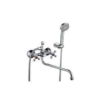 Смеситель для ванны и раковины 1/2 кер Казань КС-97 97073 мет мах КРЕСТ РУС