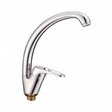 Смеситель для кухни 35к L5913 Ledeme б/отв боковая п/гайку, латунь