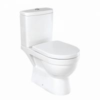 Унитаз-компакт "Престиж" белый омыв ДУШ (унив, нижн, сид дюро м/лифт, арм.3/6) (Kirovit)