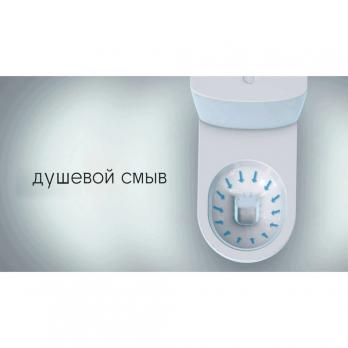 Унитаз-компакт "Престиж" белый омыв ДУШ (унив, нижн, сид дюро м/лифт, арм.3/6) (Kirovit)