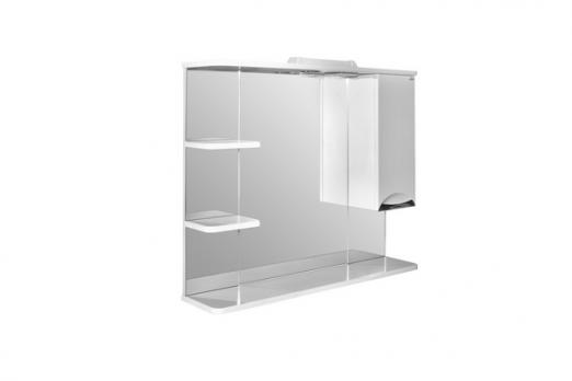 Зеркальный шкаф "ЭТЬЕН-90" правый с подсветкой (ПВХ)