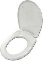 Сиденье для унитаза "Каскада" голубовато-белое ИНКОЭР