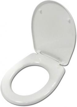 Сиденье для унитаза "Каскада" голубовато-белое ИНКОЭР