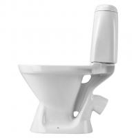 Унитаз-компакт "Римини 2РА ЭКОНОМ полипропилен" (кос.вып. нижн.подв, 2-кн.арм. Уклад,сид.) (Santek)