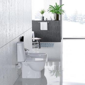 Унитаз-компакт "Fest Comfort" (а/вспл, гор,ниж,2кн.AlcaPlast/Oliveira, дюро м/л,clip up) (Sanita L)