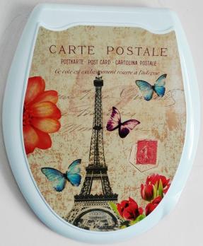 Сиденье для унитаза "Универсал Декор" Париж Европласт