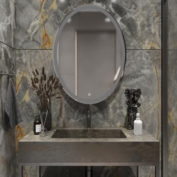 Зеркало MIXLINE "Италия" 570*770 (ШВ) сенсорный выключатель, светодиодная подсветка