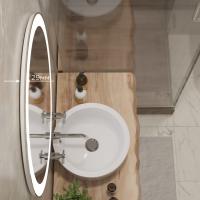 Зеркало MIXLINE "Перла" D770 сенсорный выключатель, светодиодная подсветка