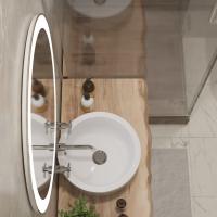 Зеркало MIXLINE "Перла" D770 сенсорный выключатель, светодиодная подсветка