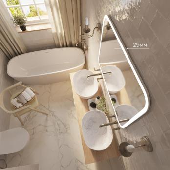 Зеркало MIXLINE "Стив" 915*685 (ШВ) сенсорный выключатель, светодиодная подсветка