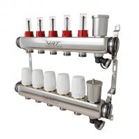 Коллекторная группа VRT® 1'' х 3/4'' (евроконус)  5 вых, авт в/отвод, c расходомерами