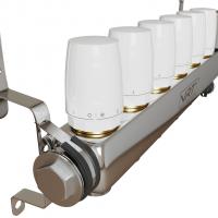 Коллекторная группа VRT® 1'' х 3/4'' (евроконус)  6 вых, авт в/отвод, c расходомерами