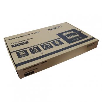 Коллекторная группа VRT® 1'' х 3/4'' (евроконус)  6 вых, авт в/отвод, c расходомерами