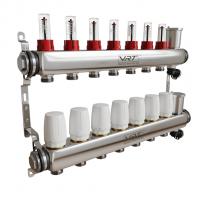 Коллекторная группа VRT® 1'' х 3/4'' (евроконус)  7 вых, авт в/отвод, c расходомерами