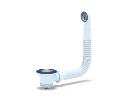 Перелив Ани д/мойки 1 1/2  N120S АНИ пласт круг.вертик. корпус