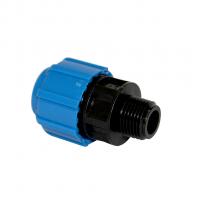 Муфта переход. ПЭ с нар. труб. резьбой 50х2'' (обж.) ТПК-АКВА