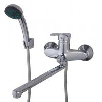 Смеситель для ванны и раковины 40к F22001 FRAP (L излив, лейка 1 реж, хром, латунь)