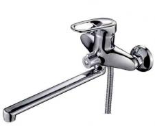 Смеситель для ванны и раковины 40к F22004 FRAP (L излив, лейка 1 реж, хром, латунь)