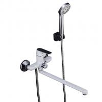 Смеситель для ванны и раковины 35к F2231 FRAP див корп (L-излив, белый/хром, латунь)