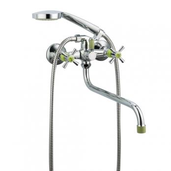 Смеситель для ванны и раковины 1/2 кер R22118-6 FRUD картридж перекл Зеленый