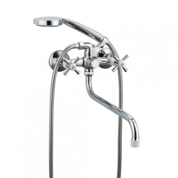 Смеситель для ванны и раковины 1/2 кер R22118-7 FRUD картридж перекл Белый