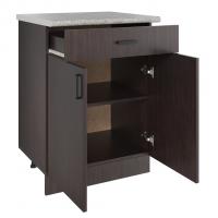 Стол разделочный 60 венге (1 ящик), столешница гранит пёстрый