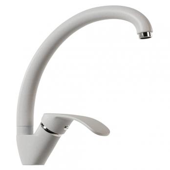 Смеситель для кухни 35к MIXLINE ML-GS02 (341) ультра белый высок. излив