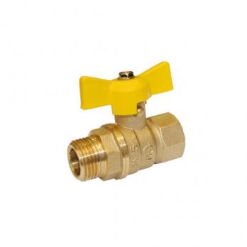 Кран газ шаровой 1/2'' вн/нар бабочка 11б27п Стандарт 231 ГАЛЛОП/ PN40