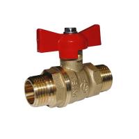 Кран шаровой 1/2'' нар/нар бабочка 11б27п1 Стандарт 233 ГАЛЛОП/PN 40