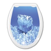 Сиденье для унитаза "Универсал Декор" Кристалл/Лед Европласт