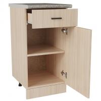 Стол разделочный 40 венге светлое (дуб млечный) (1 ящик), столешница гранит пёстрый