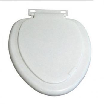 Сиденье для унитаза овал белый мрамор