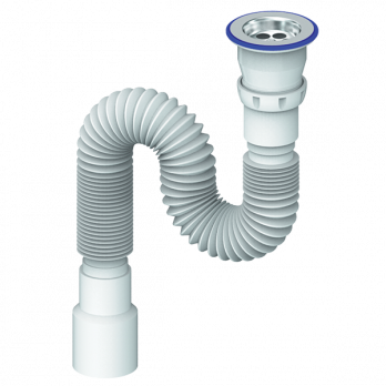 Гофросифон 1 1/2"*40*50 D220 (800 мм) UNICORN