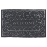Коврик резиновый 40*60 см "welcome" черный