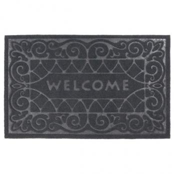 Коврик резиновый 40*60 см "welcome" черный