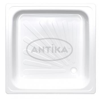 Поддон квадрат 0,7*0,7*0,12 Antika стальной (ВИЗ)
