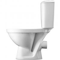 Унитаз-компакт "Паллада" полипропилен (гориз.вып. нижн.подв, 2-кн.арм. Уклад,сид.) (Santek)