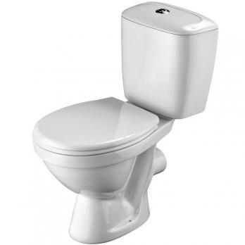 Унитаз-компакт "Паллада" полипропилен (гориз.вып. нижн.подв, 2-кн.арм. Уклад,сид.) (Santek)