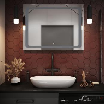 Зеркало MIXLINE "Фортуна" 800*600 (ШВ) сенсорный выключатель, светодиодная подсветка