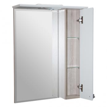 Зеркальный шкаф "ВЕРСАЛЬ-62" белое дерево правый с подсветкой(ПВХ)