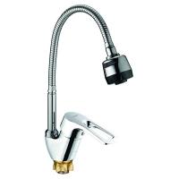 Смеситель для кухни 40к Glauf 8G4-E181 гибкий излив, бок.ручка, п/гайку