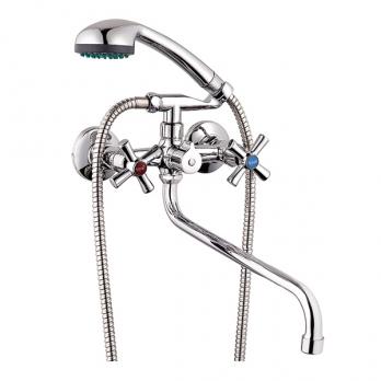 Смеситель для ванны и раковины 1/2 кер Glauf QMT7-A722 картриджн перекл