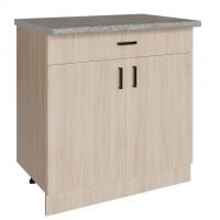 Стол разделочный 80 венге светлое (дуб млечный) (1 ящик), столешница гранит пёстрый