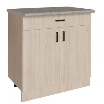 Стол разделочный 80 венге светлое (дуб млечный) (1 ящик), столешница гранит пёстрый