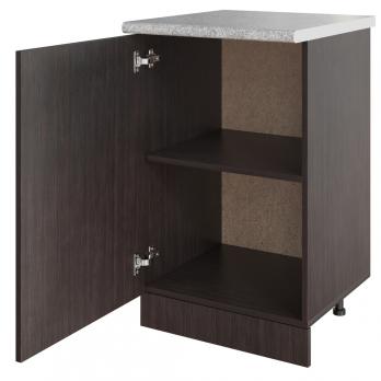 Стол разделочный 50 венге, столешница гранит пёстрый