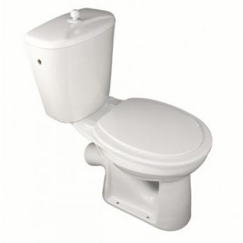 Унитаз-компакт "Комфорт- Эконом" с ЦОП (косой,бок подвод, шток тарельчатый) (г.Лобня)