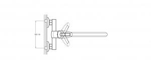 Смеситель для кухни 1-Х настенный LOF12-A033